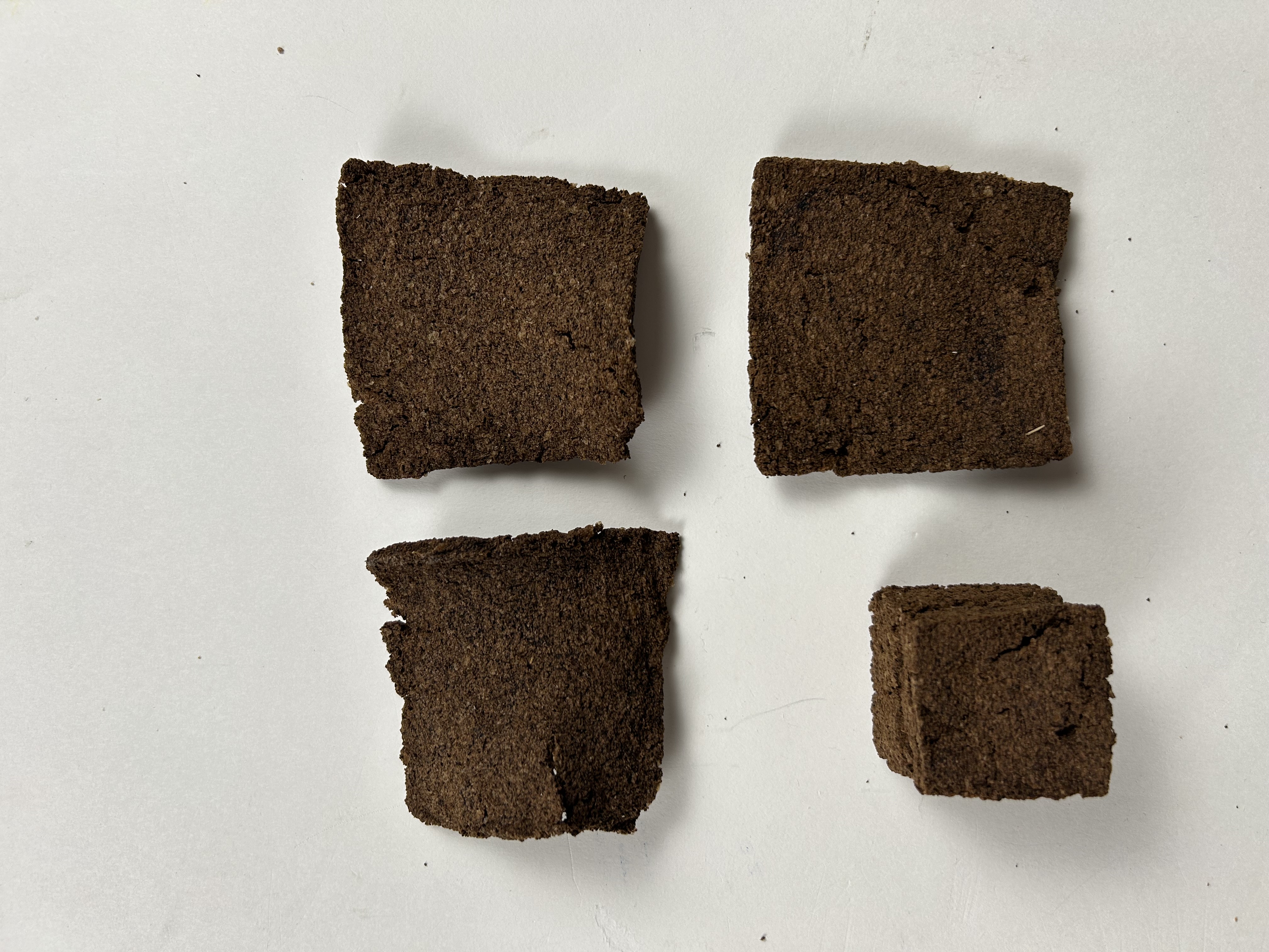 One coffee-based block and four tiles