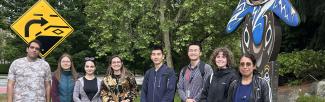Walking tour: Musqueam house posts and Indigenous art