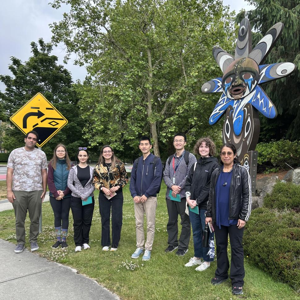 Walking tour: Musqueam house posts and Indigenous art